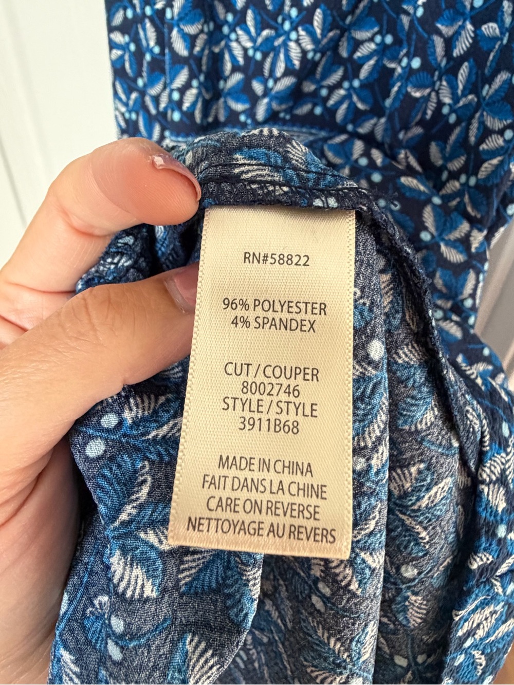Max Studio Blue Floral Ruffle V-Neck Maxi Dress - Picture 7 of 8